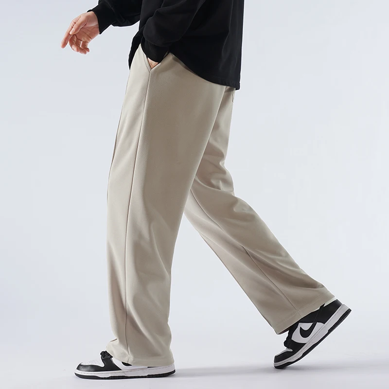 2025 جديد الخريف حجم كبير السراويل الرجالية 190 طويل القامة الرجال اضافية نسخة طويلة السراويل عالية الجودة مستقيم الساق السراويل الرياضية غير رسمية - Image 4