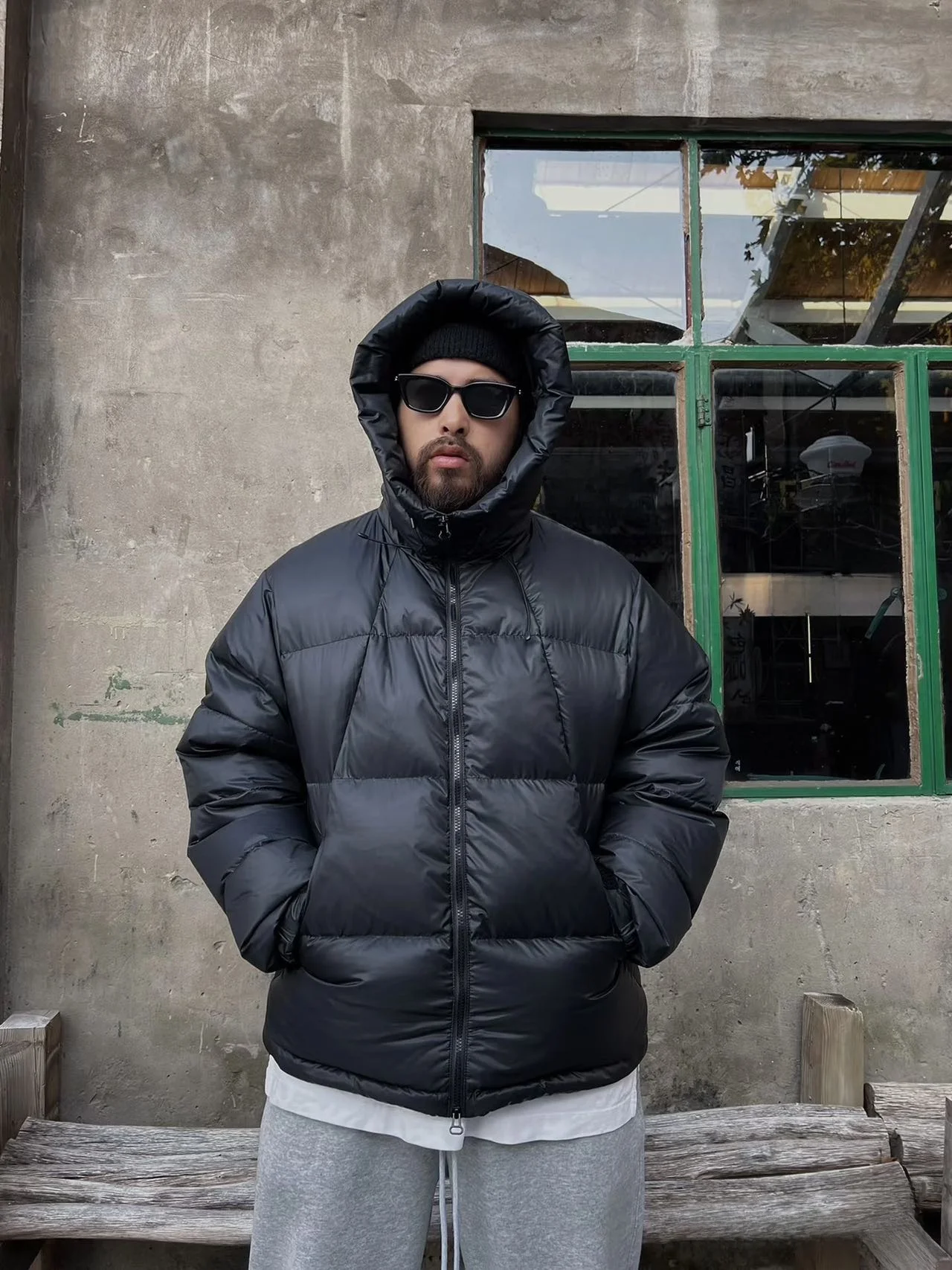 سترة GDW PerTEX Quantum معزولة بالريش مع غطاء للرأس، دافئة ومريحة، بأسلوب شبابي عصري، سميكة للخريف والشتاء - Image 3