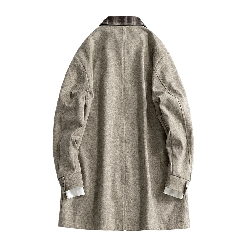 حجم كبير 8XL الرجال معطف طويل خندق النمط البريطاني Vintage سترة واقية الذكور إنجلترا الأعمال الكلاسيكية الشتاء الكاكي سترة زائد كبير - Image 4