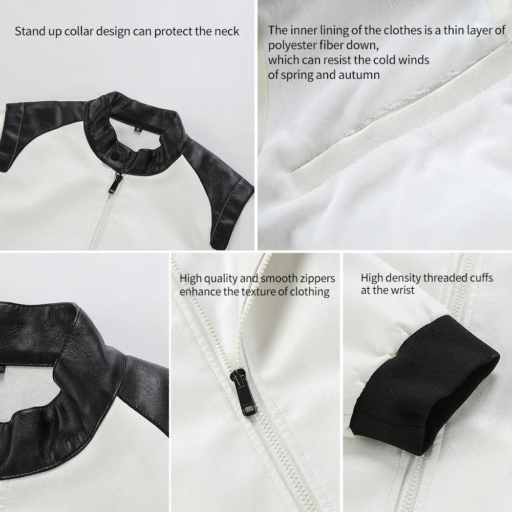 سترة دراجات نارية جديدة بطباعة هارلي ديفيدسون للخريف والشتاء، سترة جلدية صناعية دافئة للرياضات الخارجية مقاومة للماء - Image 5