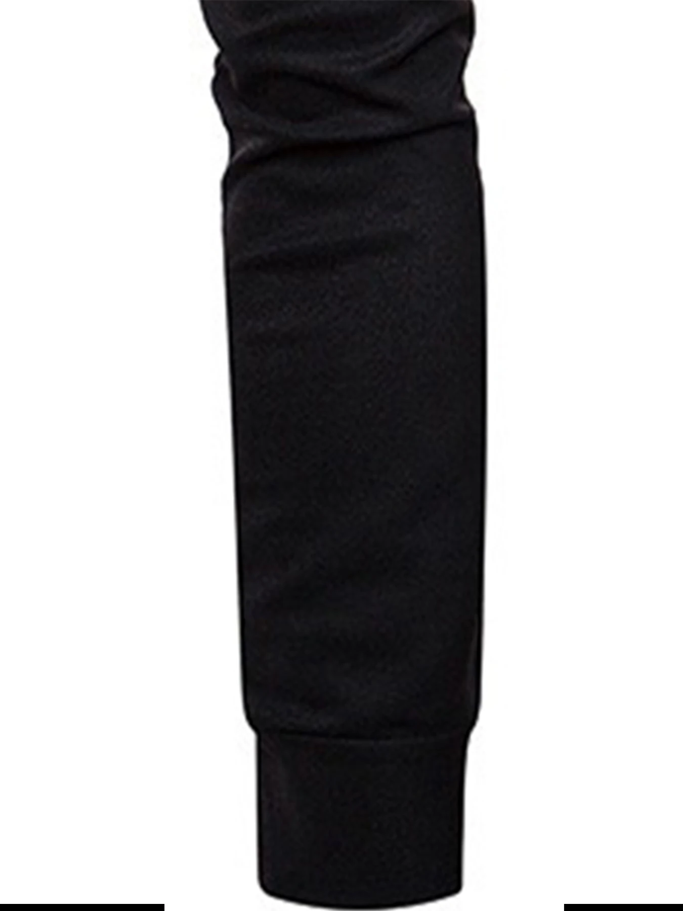 قميص بولو رجالي بقصة ضيقة وأكمام طويلة بلون سادة كاجوال أنيق تي شيرت متعدد الألوان - Image 3