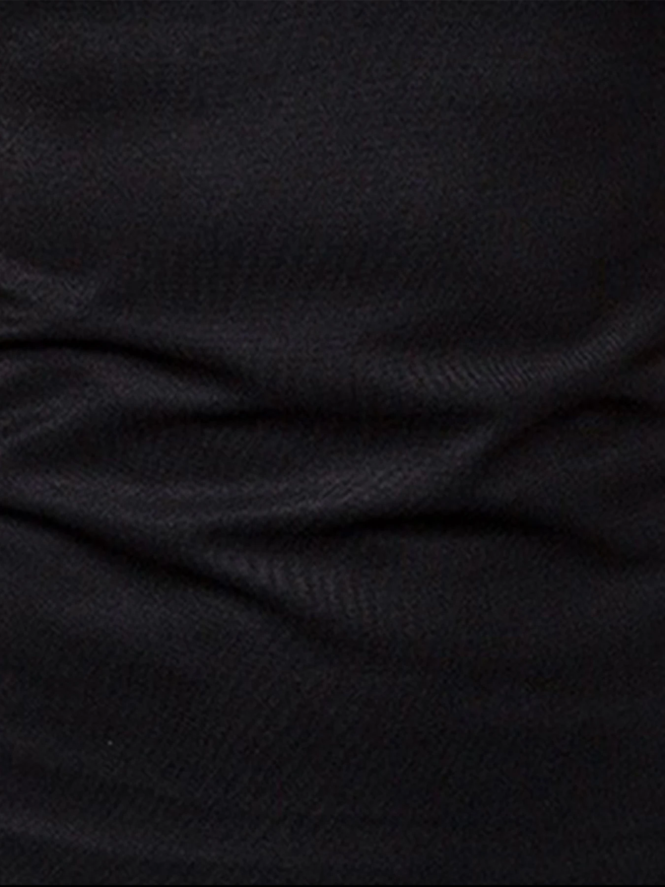 قميص بولو رجالي بقصة ضيقة وأكمام طويلة بلون سادة كاجوال أنيق تي شيرت متعدد الألوان - Image 4