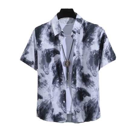 قميص رجالي بأكمام قصيرة