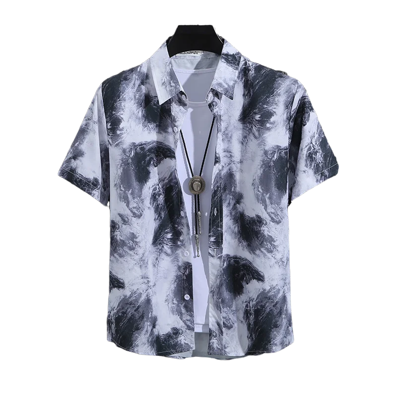 قميص رجالي بأكمام قصيرة