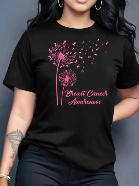 تي شيرت نسائي صيفي جديد 2026 بتصميم عصري فضفاض وبسيط ومتعدد الاستخدامات بطبعة الأم وياقة دائرية وأكمام قصيرة