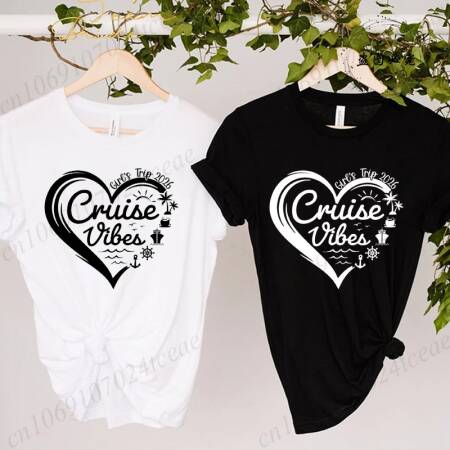 تي شيرتات للبنات بتصميم كروز 2026، قمصان رحلات البنات، تي شيرتات العطلات، تي شيرتات فريق الرحلات البحرية، ملابس نسائية بأكمام قصيرة، بلوزات سفر