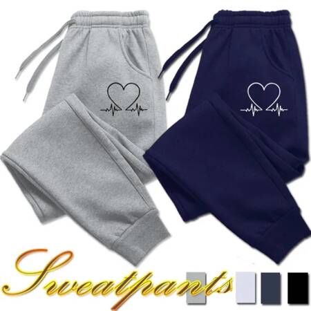 المرأة القلب المطبوعة Sweatpants الفاخرة السراويل الطويلة عداء ببطء السراويل عارضة الرياضة اللياقة البدنية الصلبة تنوعا السراويل النساء عرق السراويل