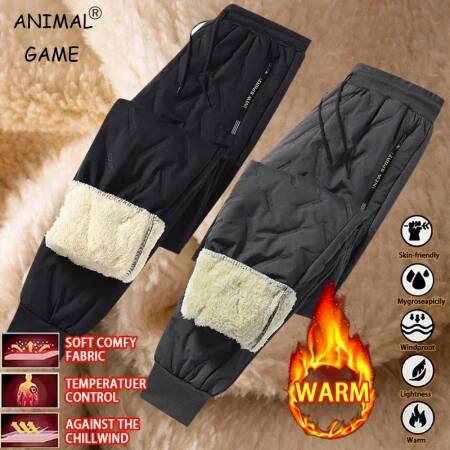 لعبة الحيوان الشتاء النساء أفخم الصوف السميك مقاوم للماء Sweatpant يندبروف سراويل تقليدية ملابس خارجية دافئة امبسوول الحرارية