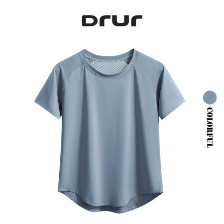 DRUR اليوغا بلايز ملابس رياضية امرأة رياضة قمصان تنفس سريعة الجافة قصيرة الأكمام تجريب تي شيرت عداء ببطء الجري تي شيرت ملابس لليوجا جديد