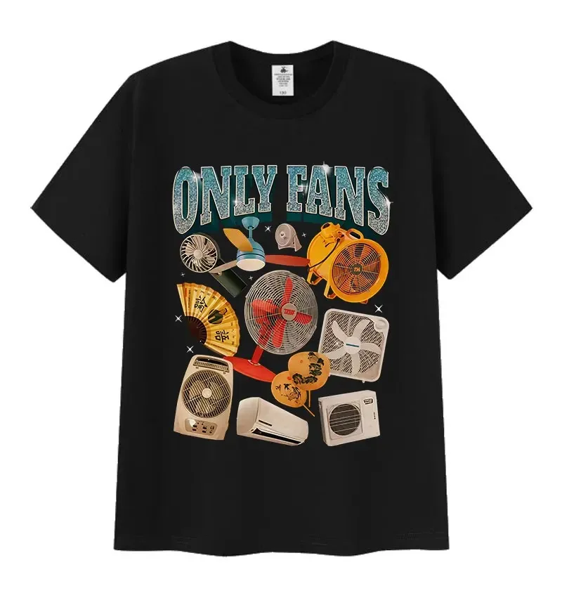 مضحك فقط المشجعين ميمي تي شيرت الرجال النساء الصيف دافئ تي شيرتات قصيرة الاكمام الرجعية س الرقبة الملابس عالية الجودة تي شيرت بلايز - Image 4