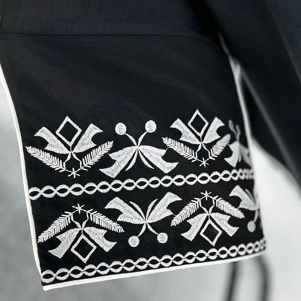 فستان حجاب عباية كلاسيكي مطرز على الموضة معطف كيمونو ملابس خارجية نسائية بأكمام طويلة فضفاضة عربية إسلامية دبي قفطان مغربي - Image 5