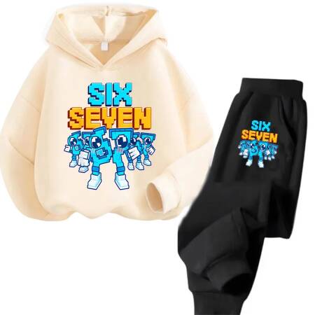 أطقم هوديز للأطفال بطباعة ست سيف سيفت، بتصميم إيطالي مستوحى من Brainrot، بدلة رياضية للأطفال 67، سترة كورية للبنات والأولاد