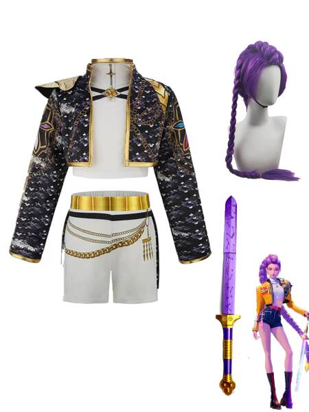 أزياء K-pop التأثيرية Rumi Kpop Singer Dress Up لحفلات KPop للأطفال