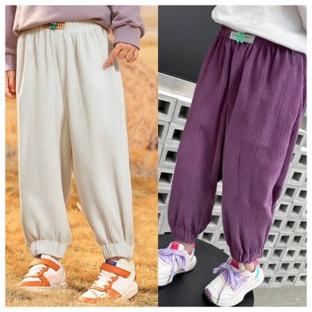 جديد ربيع الخريف الاطفال Sweatpants الصغار الصلبة فضفاضة تناسب العصرية بنين بنات السراويل الترنك 1-6Y الأطفال السراويل الصبي الملابس