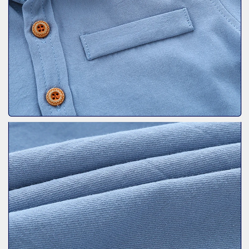 قمصان صفراء لطيفة للأولاد والبنات ملابس قطنية بأكمام طويلة للأطفال الصغار قمصان بياقة كورية للأطفال قميص سفلي للأطفال - Image 4