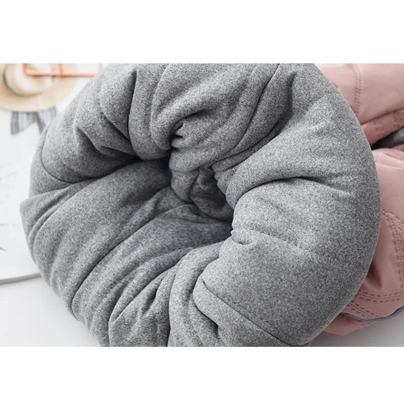 جديد 2023 سراويل جينز شتوية للأطفال البنات والأولاد سميكة بالإضافة إلى سراويل مخملية سميكة من قماش الدنيم للأطفال سراويل دافئة من القطن الناعم من 1 إلى 6 سنوات - Image 5