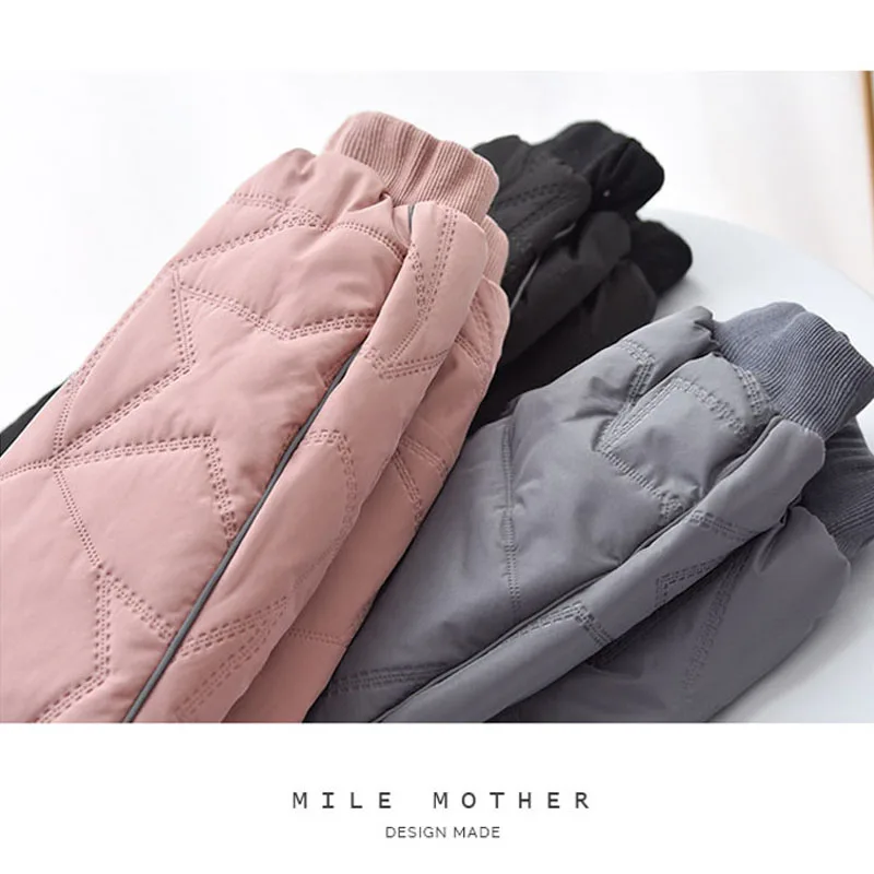 جديد 2023 سراويل جينز شتوية للأطفال البنات والأولاد سميكة بالإضافة إلى سراويل مخملية سميكة من قماش الدنيم للأطفال سراويل دافئة من القطن الناعم من 1 إلى 6 سنوات - Image 6