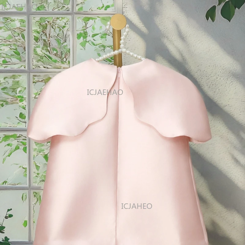 فساتين أعياد ميلاد أنيقة للأطفال لعام 2026 بزهور ثلاثية الأبعاد، فستان أميرة بحمالات، تنورة كيك، فستان حفلات رسمي، ملابس أطفال للعيد - Image 5