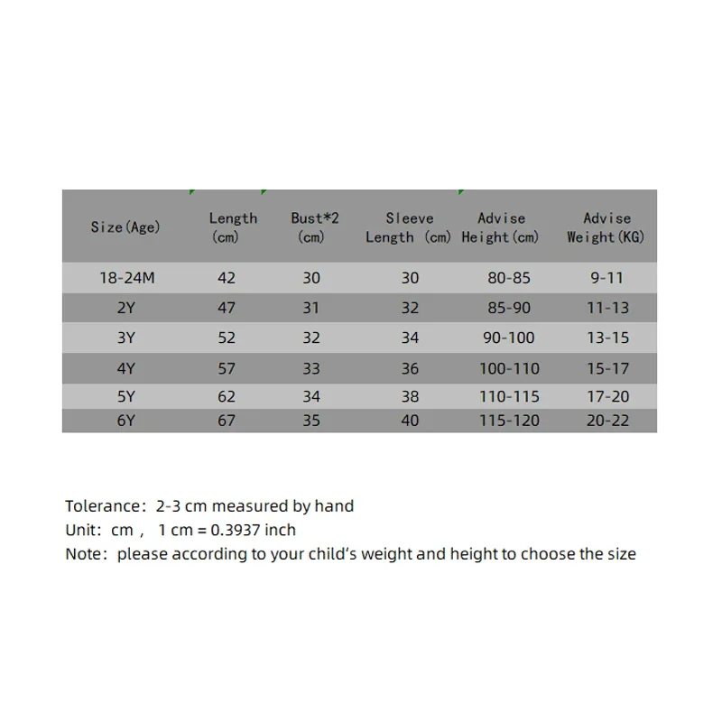 تنورة قطنية بأكمام طويلة للأطفال ، فستان مطرز للبنات ، فساتين كرتونية للأطفال ، كاجوال - Image 3