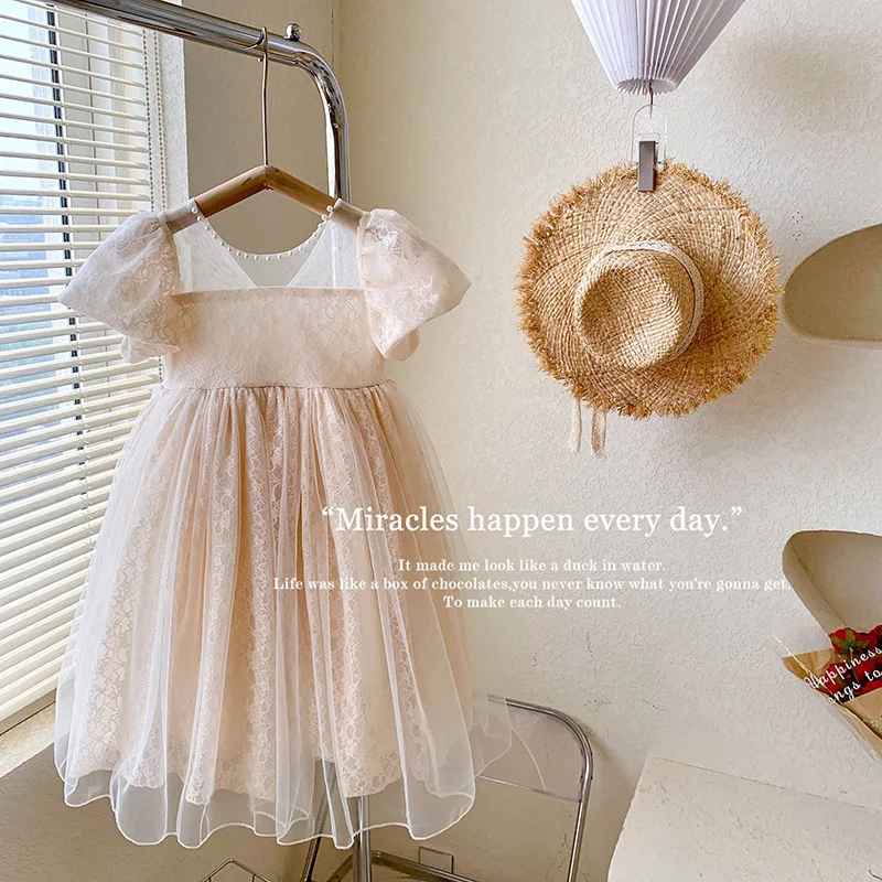 الفتيات فستان شبكي طفل الحلو الدانتيل زهرة أنيقة فستان الأميرة عيد الميلاد حفلة عيد ميلاد ثوب الكرة الاطفال الملابس Vestidos 2-10Y - Image 2