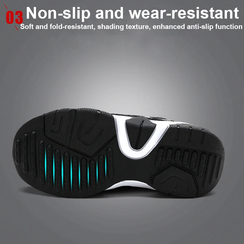 أحذية رياضية عصرية للأطفال للأولاد أحذية تنس مريحة من الجلد أحذية ركض خفيفة الوزن للأطفال في الهواء الطلق أحذية مشي رياضية - Image 6
