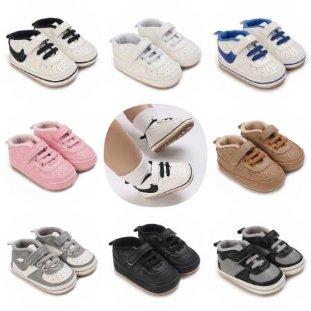 حذاء مطاطي لحديثي الولادة ، جلد صناعي ، متعدد الألوان ، مشاية أولى ، أحذية رياضية غير رسمية ، أحذية تعميد ، رياضة كلاسيكية ، صبي ، فتاة ، 0-18 م