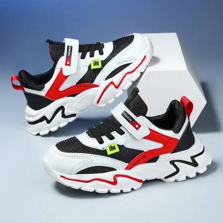 أحذية رياضية صيفية للأولاد قابلة للتنفس ومضادة للانزلاق أحذية تنس خارجية للأطفال رياضية للجري مقاس 28-39