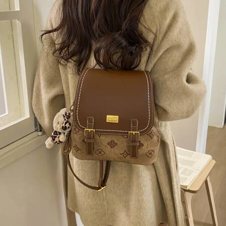 حقيبة ظهر نسائية ذات سعة كبيرة، حقيبة حمل عصرية أنيقة وقابلة للتحويل للاستخدام أثناء السفر والتنقل