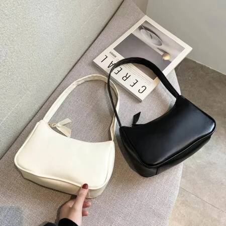 جديد ريترو لينة بولي Leather جلد المرأة حقائب الكتف تحت الإبط عادية بلون صغير مقبض علوي حقائب السيدات حقائب كتف الموضة