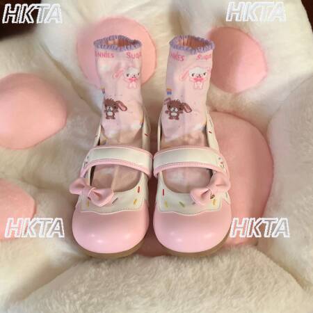 اليابانية لينة شقة سوليد أحذية من الجلد الصغيرة لطيف لوليتا فتاة التصميم الأصلي ماري جين لطيف جولة رئيس الشقق أحذية النساء حذاء