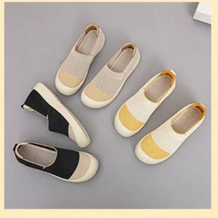 المرأة صيف 2025 حذاء كاجوال خفيف الوزن مضاد للانزلاق تنفس للتنقل في الهواء الطلق السفر حذاء كاجوال انخفاض الشحن