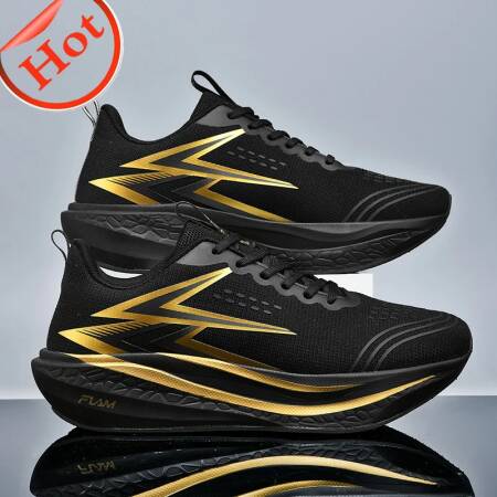 أحذية الجري المتخصصة ماراثون للرجال رياضية قابلة للتنفس خفيفة الوزن من الكربون أحذية رياضية مريحة مضادة للانزلاق