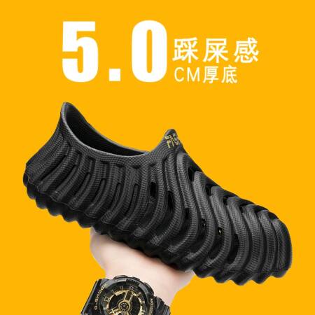 صنادل رجالية عصرية من مادة إي في إيه، أحذية شاطئ مريحة وخفيفة الوزن للرجال، أحذية مائية غير قابلة للانزلاق، أحذية رياضية كاجوال للمشي قابلة للتنفس