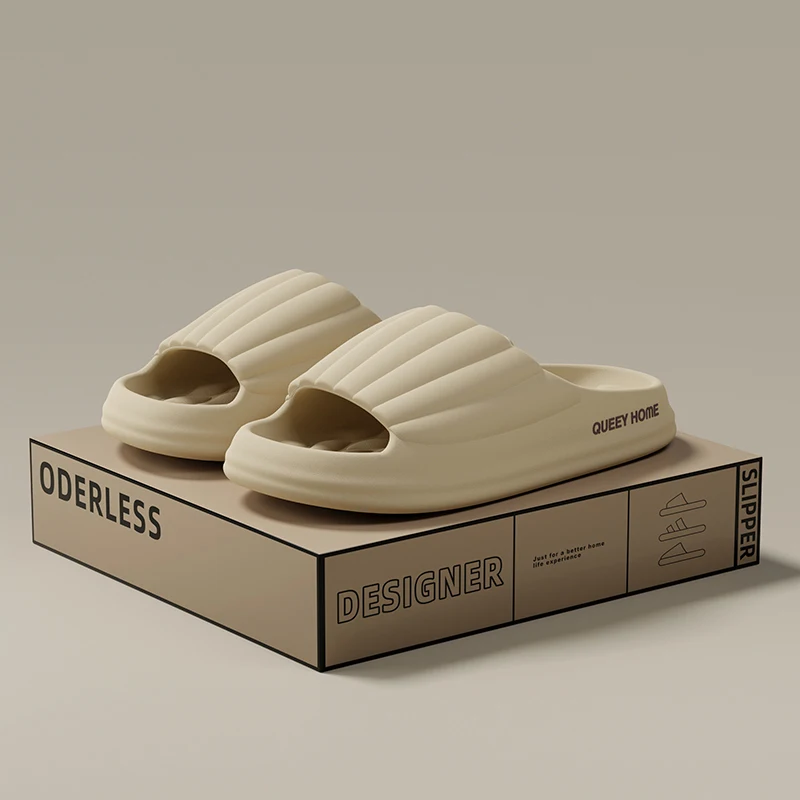 شباشب رجالية أنيقة نعل سميك توزيع الضغط لينة نطاط الراحة صنادل شاطئ المضادة للانزلاق أحذية خفيفة الوزن الرجال النساء - Image 6