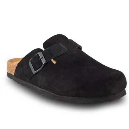 Kidmi قباقيب الصيف للنساء الرجال قباقيب من جلد الغزال مشبك قابل للتعديل الانزلاق على الفلين مسند القدمين البغال قباقيب المضادة للانزلاق وحيد النعال للجنسين