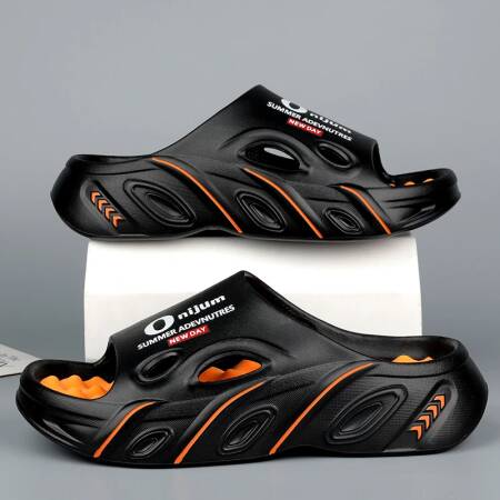 شباشب صيفية للرجال، صنادل إيفا عالية الجودة، منصة ناعمة غير قابلة للانزلاق، أحذية شاطئ خارجية، شباشب بتصميم للجنسين