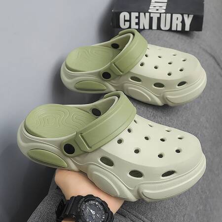 صنادل رجالية صيفية ذات نعل سميك وغير قابلة للانزلاق وقابلة للتنفس، شباشب شاطئ كاجوال