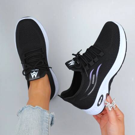 أحذية نسائية صيفية مسطحة شبكية قابلة للتنفس أحذية نسائية أحذية رياضية كاجوال، شحن مجاني للتخليص