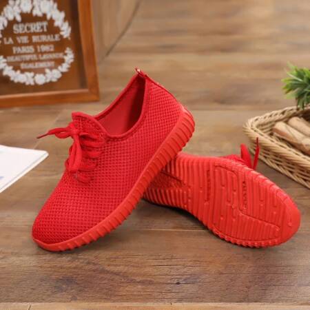 المرأة أحذية فلكنيز 2025 الخريف أحذية رياضية الصلبة أسود حذاء أحمر رياضة اللياقة البدنية المدربين المشي أحذية رياضية الإناث Zapatos Mujer