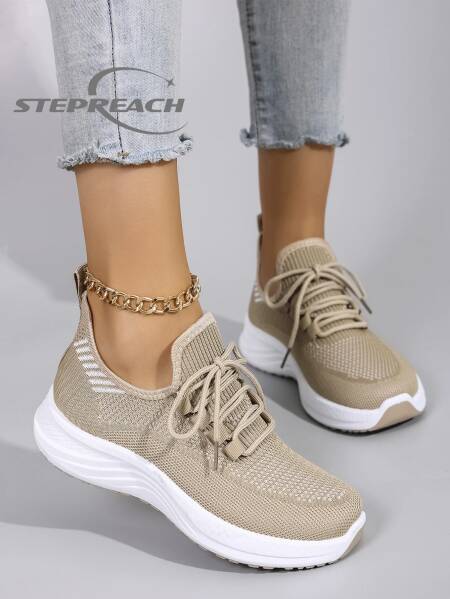 أحذية نسائية صيفية مسطحة من القماش الشبكي قابلة للتنفس، أحذية نسائية كاجوال، أحذية رياضية، تخفيضات، شحن مجاني