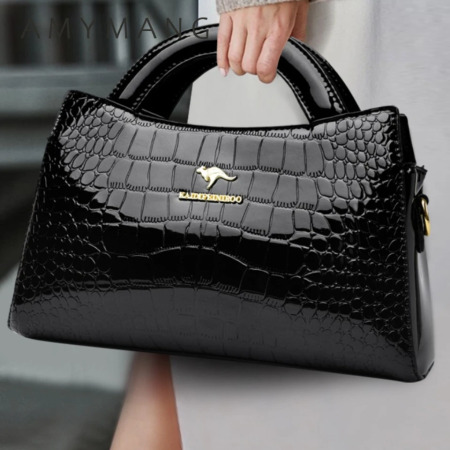 KAIDIFEINIROO الكنغر العلامة التجارية التمساح بولي Leather الجلود الكتف حقيبة كروسبودي مخلب حقائب اليد للأم حقائب النساء الصغيرة جديد